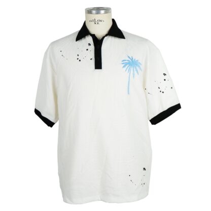 Comme Des Fuckdown - Graphic Polo with Palm Embroidery