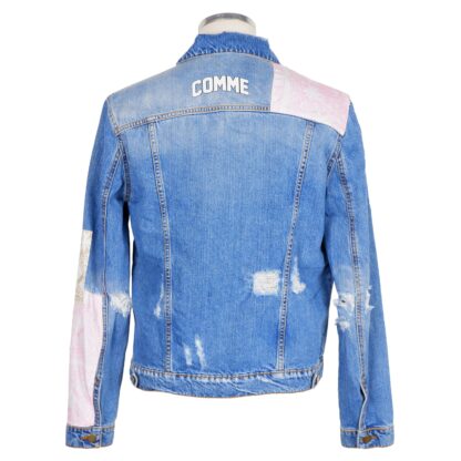 Comme Des Fuckdown - Abstract Denim Elegance Men's Jacket