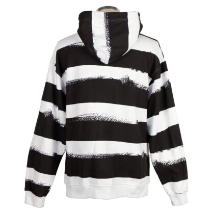 Comme Des Fuckdown - Striped Logo Patch Cotton Sweatshirt