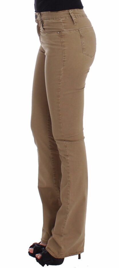 Costume National - Chic Beige Straight Leg Fashion Jeans