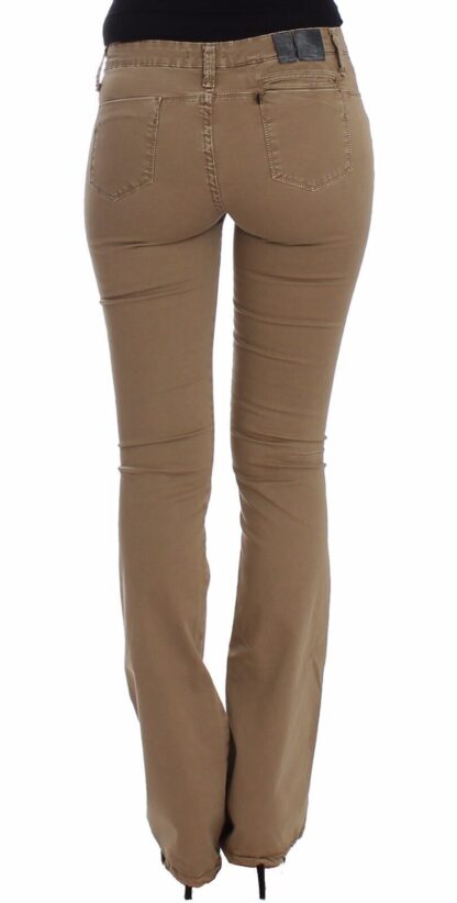 Costume National - Chic Beige Straight Leg Fashion Jeans