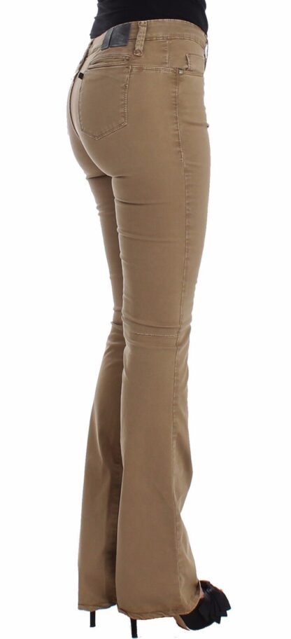 Costume National - Chic Beige Straight Leg Fashion Jeans