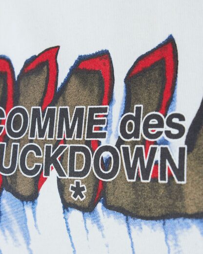 Comme Des Fuckdown - Chic Graffiti Logo Cotton Tee