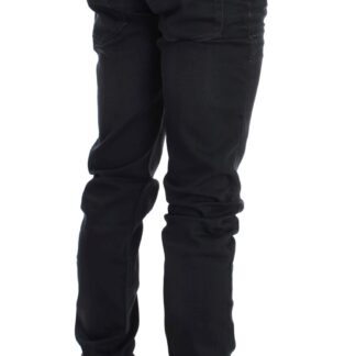 Acht - Sleek Gray Slim Fit Italian Mens Jeans