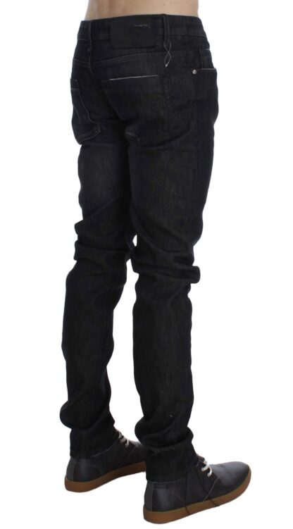 Acht - Chic Black Wash Super Slim Men's Jeans