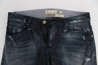 Acht - Elegant Regular Straight Fit Blue Jeans