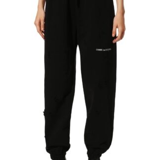 Comme Des Fuckdown - Chic Logo-Print Cotton Sweatpants