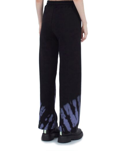 Comme Des Fuckdown - Abstract Print Palazzo Pants with Bold Logo