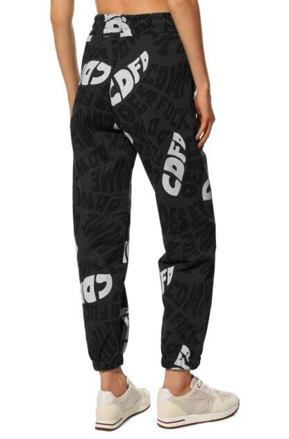 Comme Des Fuckdown - Chic Logo-Print Cotton Sweatpants