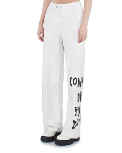 Comme Des Fuckdown - Chic Embroidered Drawstring Cotton Trousers