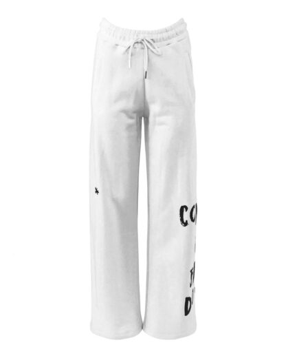 Comme Des Fuckdown - Chic Embroidered Drawstring Cotton Trousers