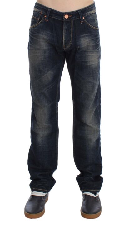 Acht - Elegant Straight Fit Low Waist Men's Jeans