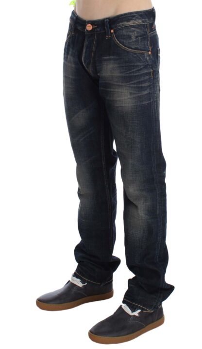 Acht - Elegant Straight Fit Low Waist Men's Jeans