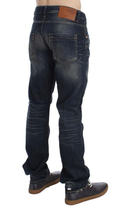 Acht - Elegant Straight Fit Low Waist Men's Jeans