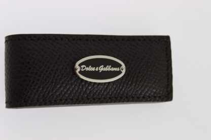 Dolce & Gabbana - Elegant Brown Leather Money Clip