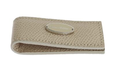 Dolce & Gabbana - Elegant Beige Leather Money Clip