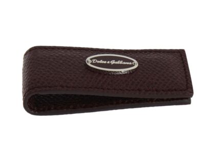 Dolce & Gabbana - Exquisite Bordeaux Leather Money Clip