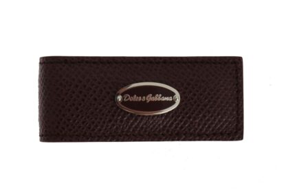 Dolce & Gabbana - Exquisite Bordeaux Leather Money Clip