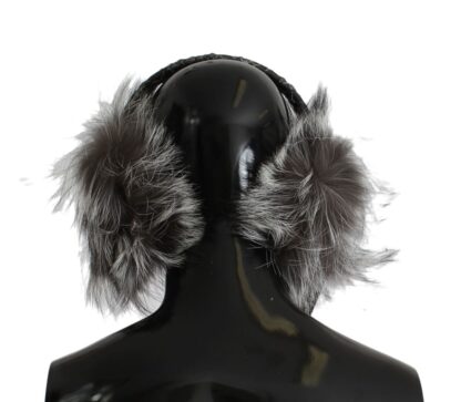 Dolce & Gabbana - Elegant Fur and Crystal Ear Muffs