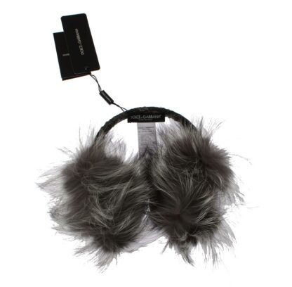 Dolce & Gabbana - Elegant Fur and Crystal Ear Muffs