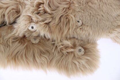 Dolce & Gabbana - Elegant Alpaca Fur Shoulder Wrap in Beige