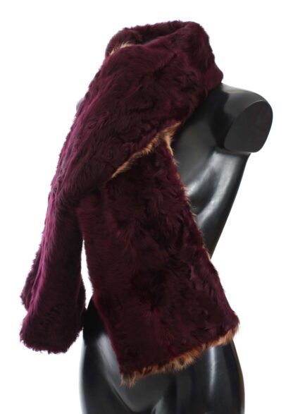 Dolce & Gabbana - Exquisite Leopard Print Lambskin Fur Scarf