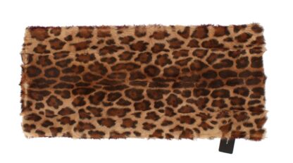 Dolce & Gabbana - Exquisite Leopard Print Lambskin Fur Scarf