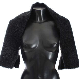 Dolce & Gabbana - Elegant Alpaca Fur Shoulder Wrap in Beige