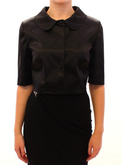 Dolce & Gabbana - Elegant Black Stretch Bolero Shrug Jacket