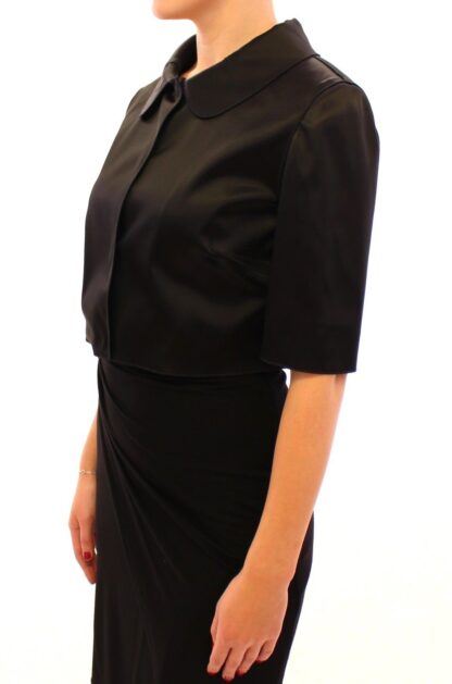 Dolce & Gabbana - Elegant Black Stretch Bolero Shrug Jacket