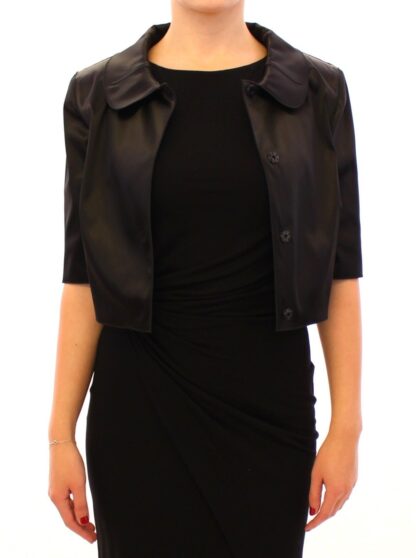 Dolce & Gabbana - Elegant Black Stretch Bolero Shrug Jacket