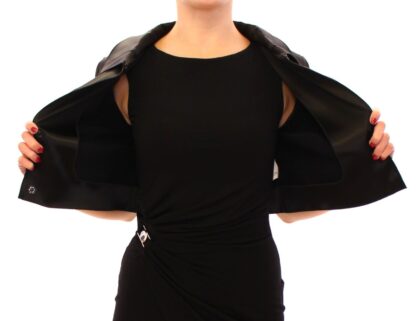 Dolce & Gabbana - Elegant Black Stretch Bolero Shrug Jacket