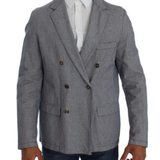 Dolce & Gabbana - Elegant Gray Checkered Wool Blazer