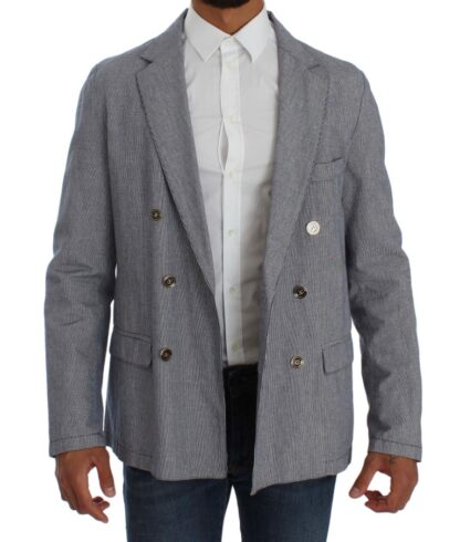 Master Coat - Elegant Double-Breasted Blue Blazer