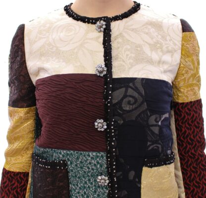 Dolce & Gabbana - Elegant Multicolor Crystal Jacket Coat