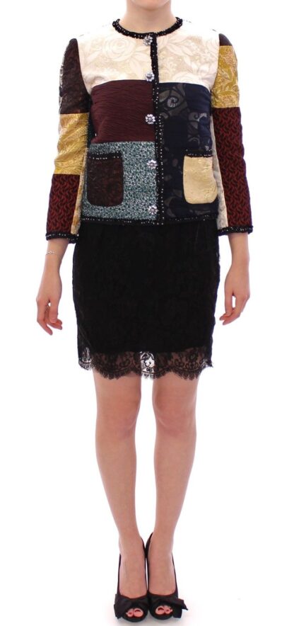 Dolce & Gabbana - Elegant Multicolor Crystal Jacket Coat