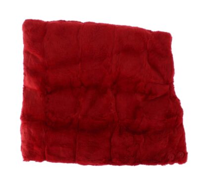 Dolce & Gabbana - Exquisite Red Weasel Fur Hooded Scarf Wrap