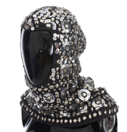 Dolce & Gabbana - Exquisite Sequined Crystal Hooded Scarf Wrap