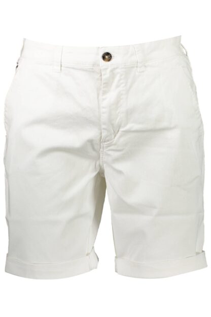 La Martina - White Cotton Men Bermuda