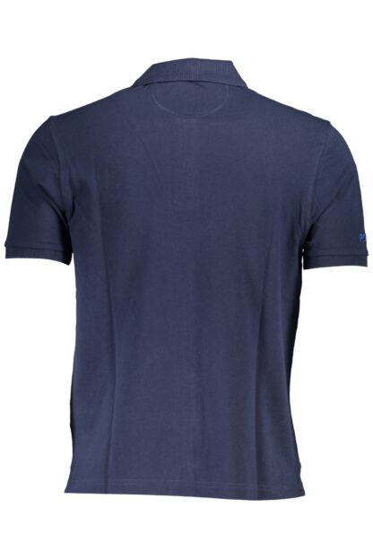 La Martina - Blue Cotton Men Polo Shirt