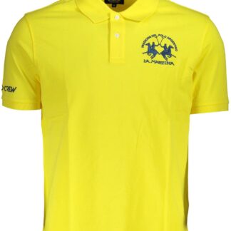 La Martina - Blue Cotton Men Polo Shirt