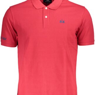 La Martina - Blue Cotton Men Polo Shirt