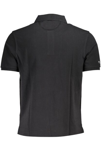 La Martina - Black Cotton Men Polo Shirt