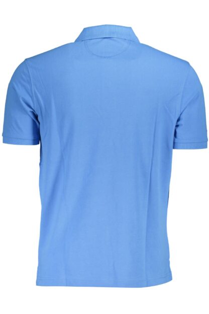 La Martina - Light Blue Cotton Men Polo Shirt