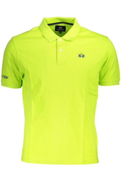 La Martina - Green Cotton Men Polo Shirt