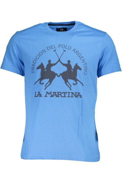 La Martina - Blue Cotton Men T-Shirt