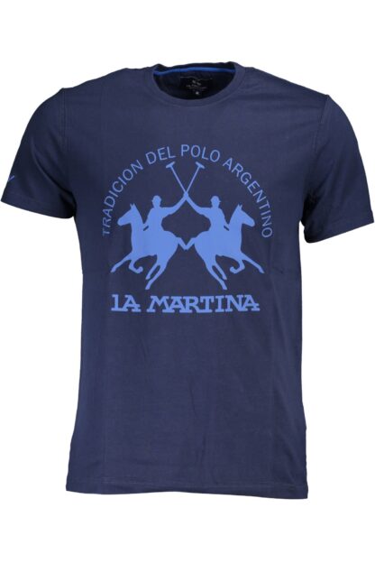 La Martina - Blue Cotton Men T-Shirt