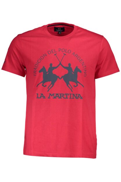 La Martina - Red Cotton Men T-Shirt