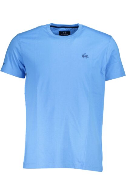 La Martina - Light Blue Cotton Men T-Shirt