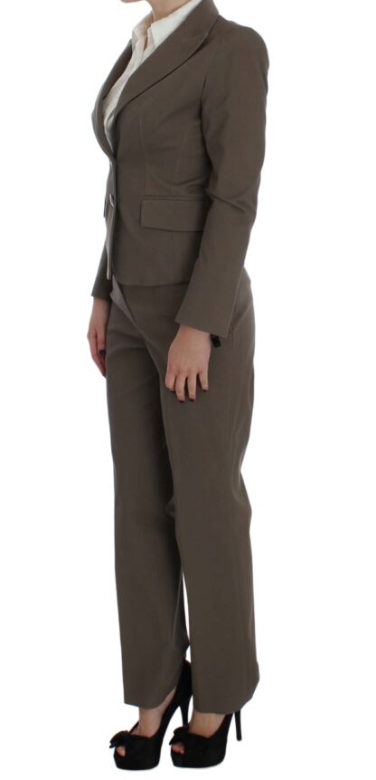 BENCIVENGA - Beige Wool-Cotton Suit Set Chic Elegance